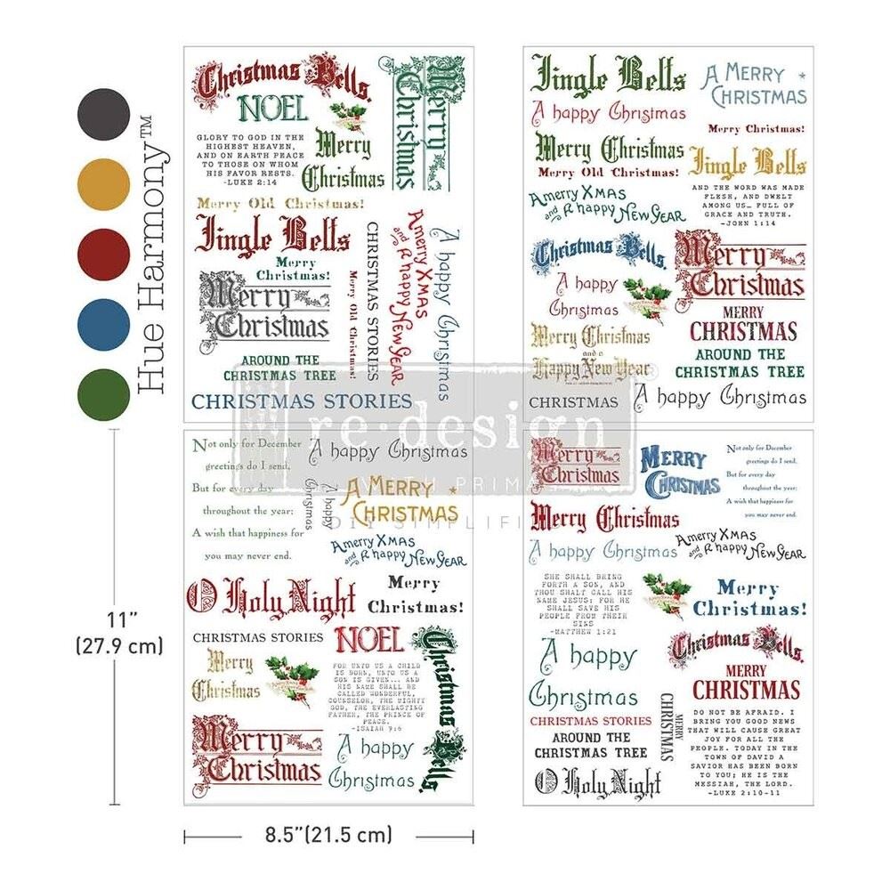 Noel In Script A4 Middy Plus Transfers