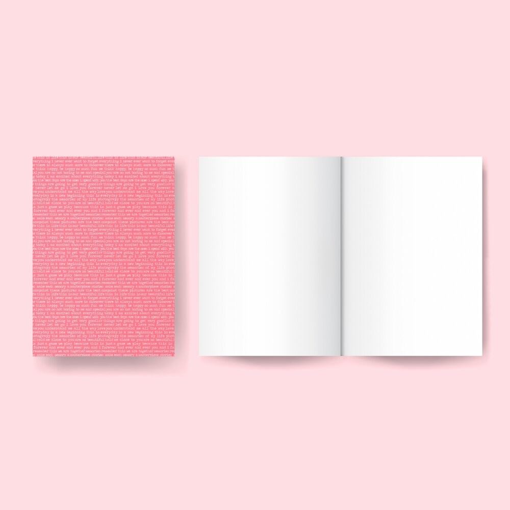 Notebook Rosa pagine bianche