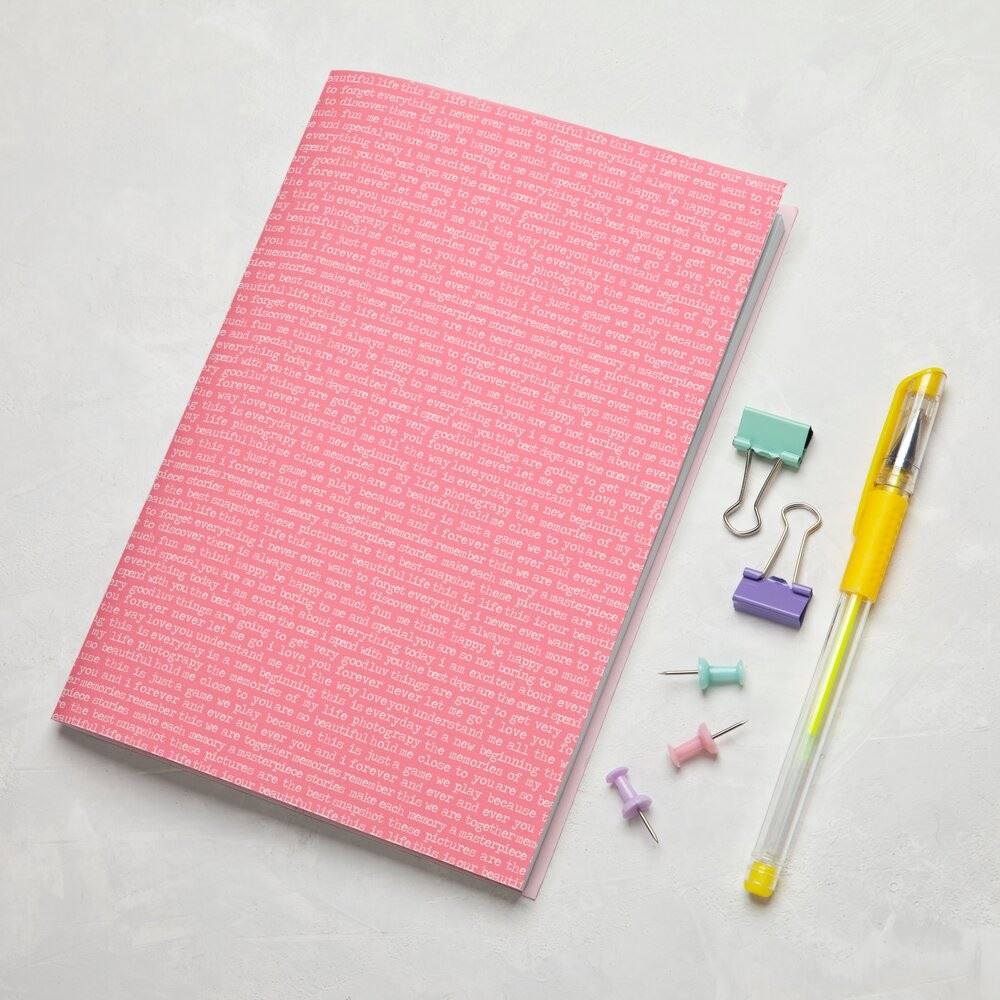 Notebook Rosa pagine bianche