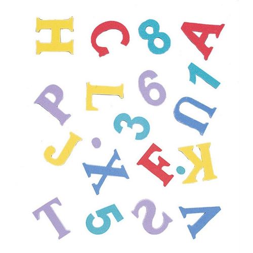 Numeri e Lettere in Gomma