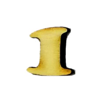 Numero 1 Lolly in legno cm 2,5