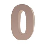 Numero 0 in Cartone h 17,5 cm