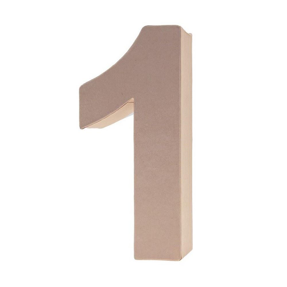 Numero 1 in Cartone h 17,5 cm