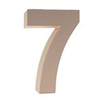 Numero 7 in Cartone h 17,5 cm
