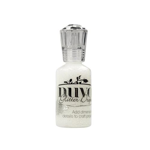 Nuvo Glitter Drops White Blizzard