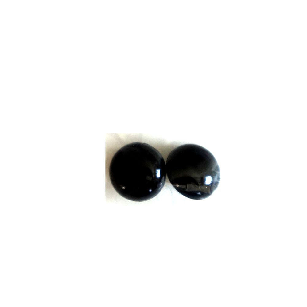 Occhi di Plastica Neri con Asola 12mm