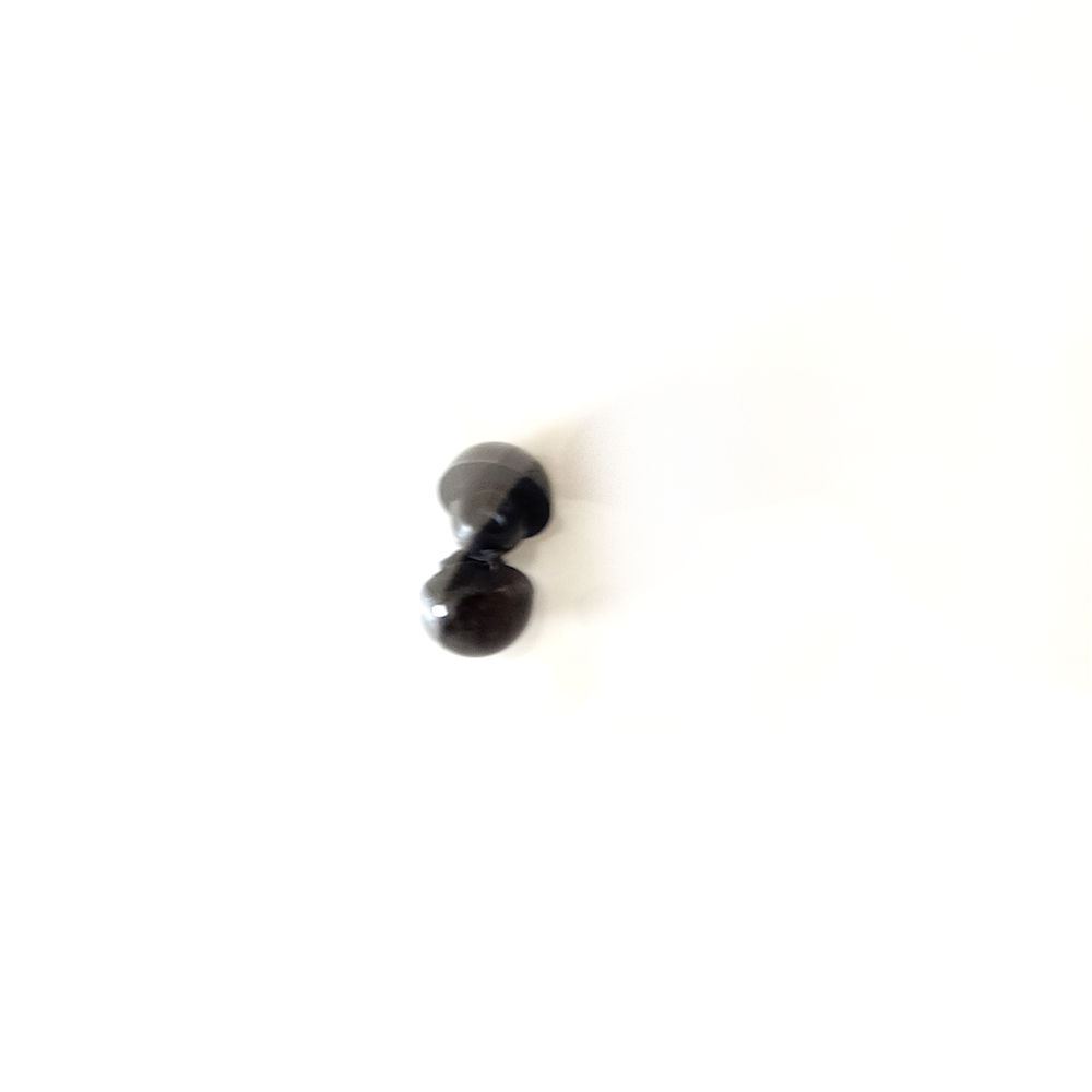 Occhi di Plastica Neri con Asola 8mm