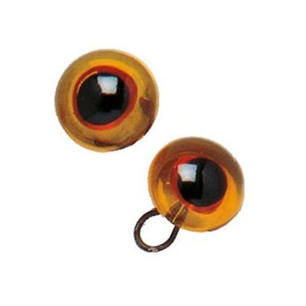 Occhi di Vetro Ambra mm 10