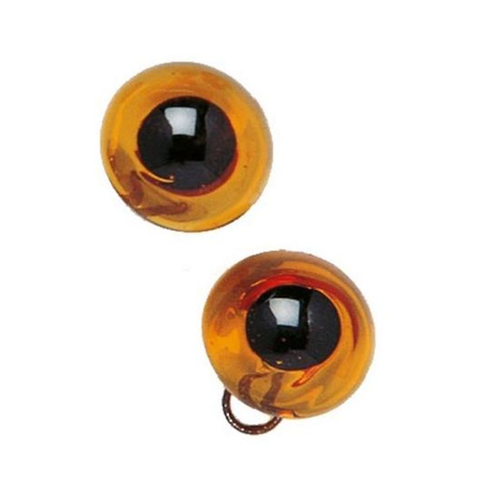 Occhi di Vetro Ambra mm 14