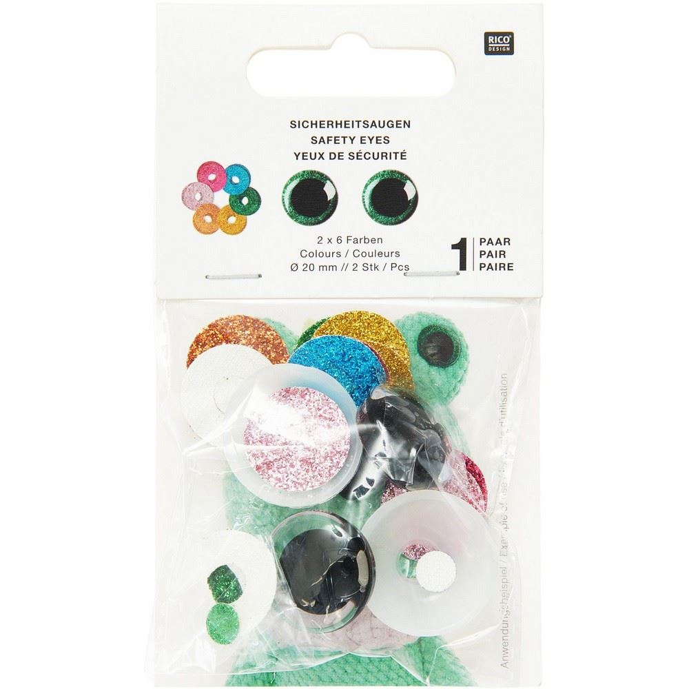 Occhi per peluches personalizzabili 20 mm