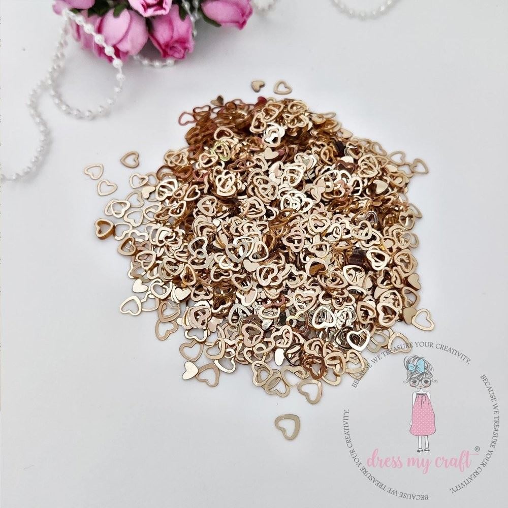Paillettes Miste Cuori Dorati
