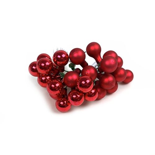 Palline di vetro Rosse
