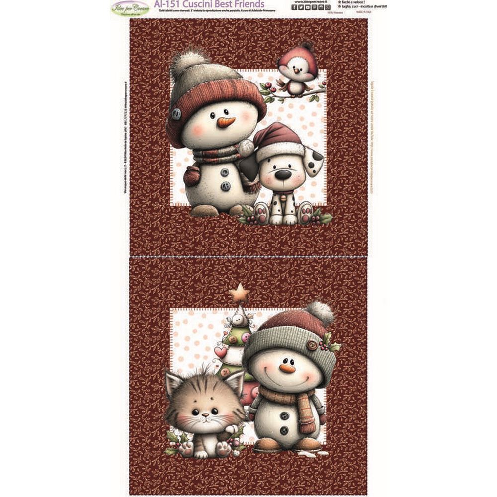 Pannello Best Friends Cuscino o Copriforno