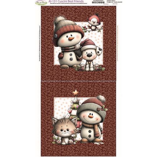 Pannello Best Friends Cuscino o Copriforno