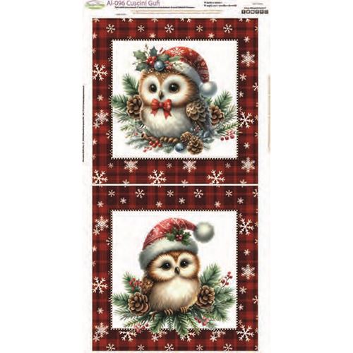 Pannello Cuscini Gufi