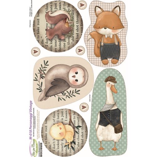 Pannello Microfibra Stampato Personaggi Culla Vintage Lui