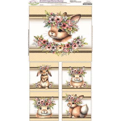 Pannello Tessuto Copriforno Bunny