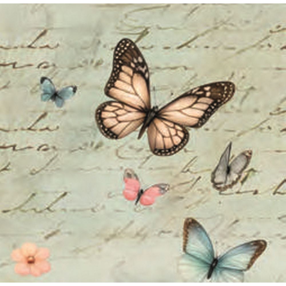 Pannello Tessuto sfondo farfalle