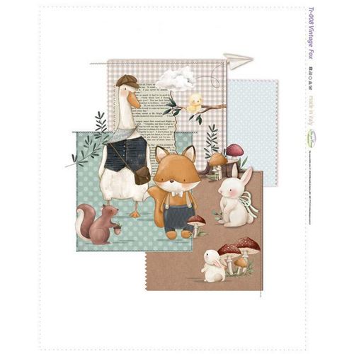 Pannello Trapuntino Vintage Fox Lui