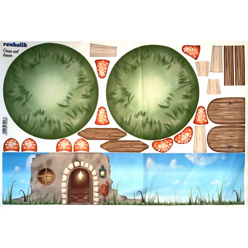 Panno Kraft 3D La Casa nel Bosco Renkalik