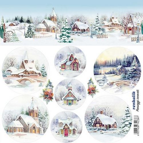 Panno Kraft 3D Paesaggi Innevati Renkalik