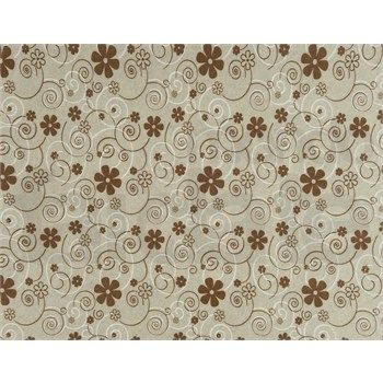 Pannolenci Beige con Fiori e Ghirigori