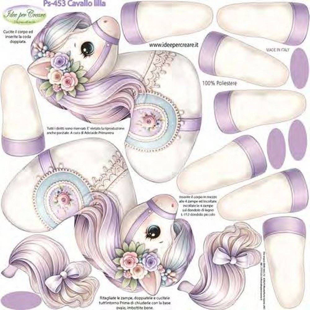 Pannolenci Cavallo lilla