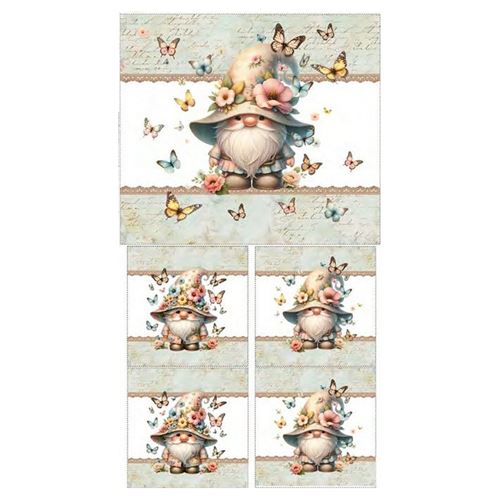 Pannolenci Copriforno Gnomi con Farfalle