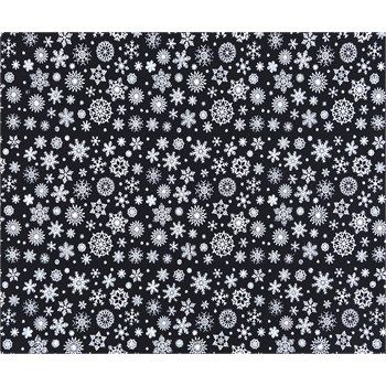 Pannolenci Fiocchi di neve Blu notte e Bianco