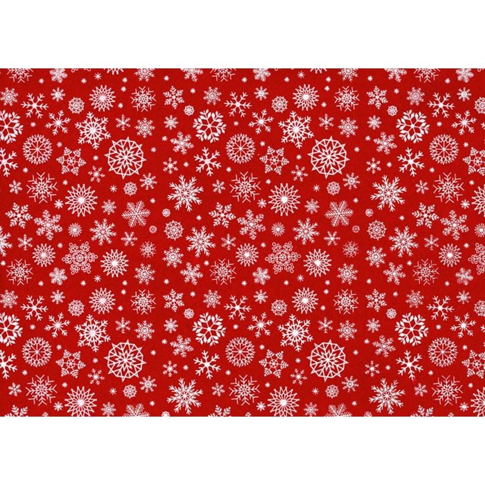 Pannolenci Fiocchi di neve Rosso e Bianco