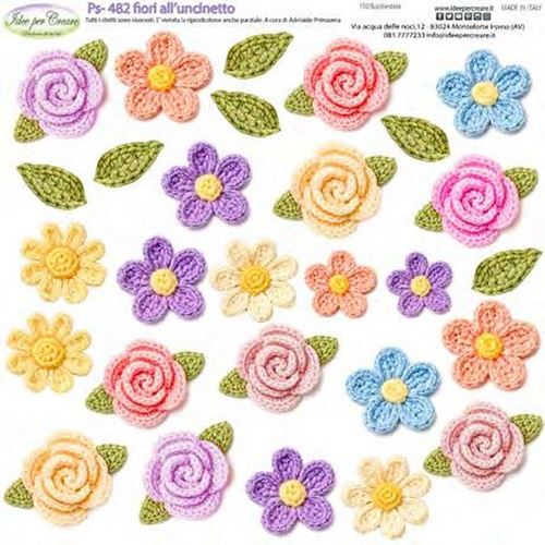 Pannolenci Fiori all'uncinetto