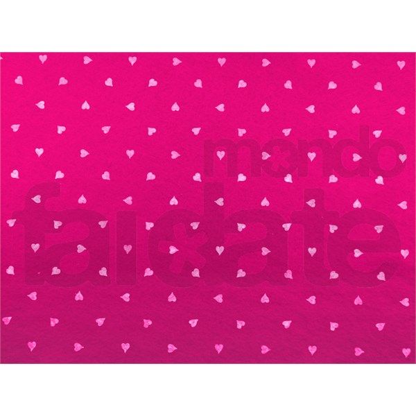 Pannolenci Fucsia Con Cuori Mondo Fai Da Te