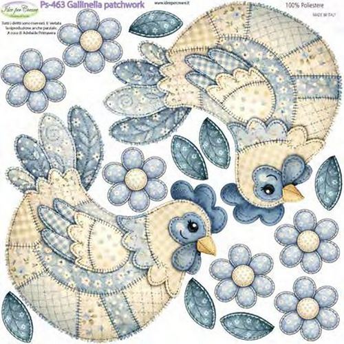 Pannolenci Gallinella Patchwork