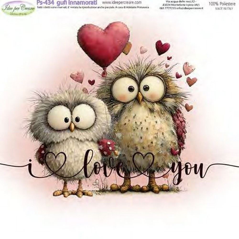 Pannolenci Gufi Innamorati