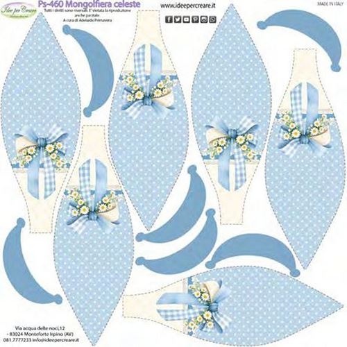 Pannolenci Mongolfiera Celeste