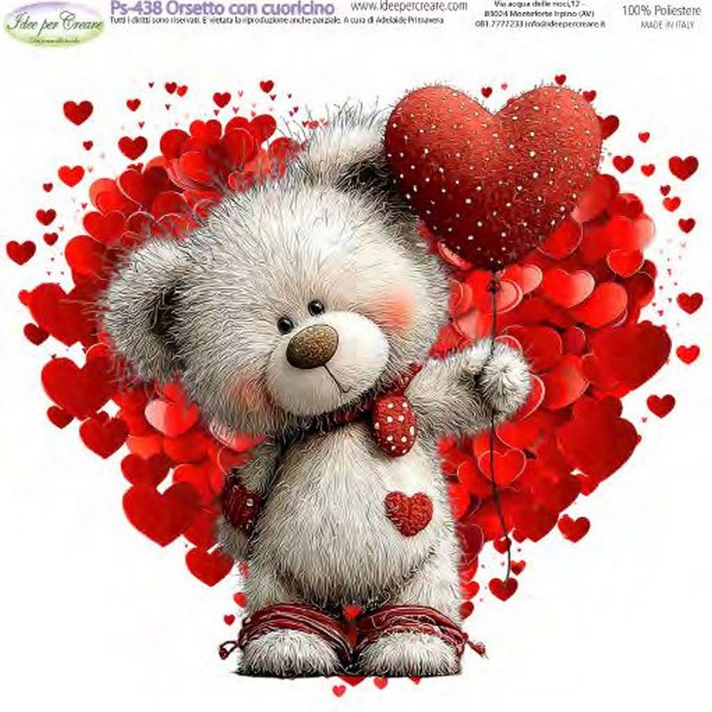 Pannolenci Orsetto con cuoricino