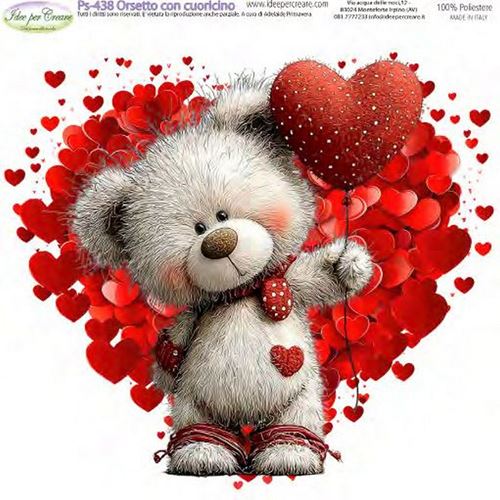 Pannolenci Orsetto con cuoricino