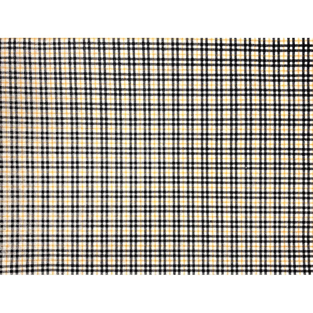 Pannolenci Panna Tartan Nero e Giallo - Mondo Fai da Te