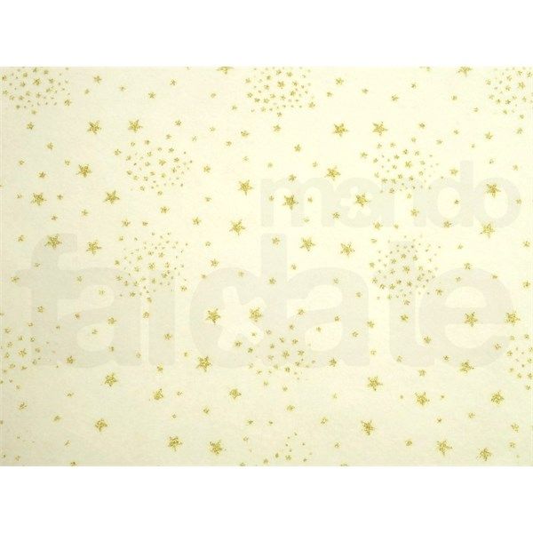 Pannolenci Panna e Stelle glitter Oro