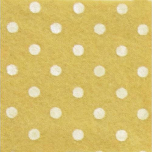 Pannolenci Pois Giallo Pastello e crema