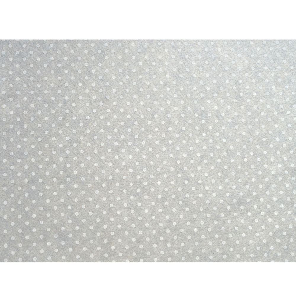 Pannolenci Pois Grigio chiaro e Bianco 