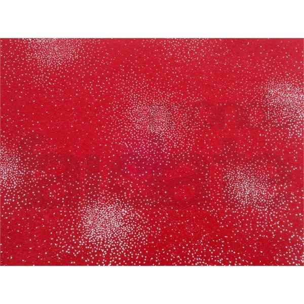 Pannolenci Rosso Scuro con glitter grana grossa