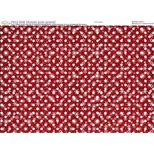 Pannolenci Sfondo Pois Grandi e fiocchi di neve