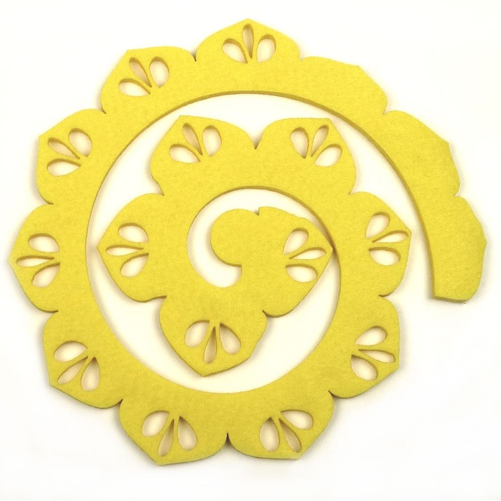 Pannolenci Spiralina Forata Giallo Limone