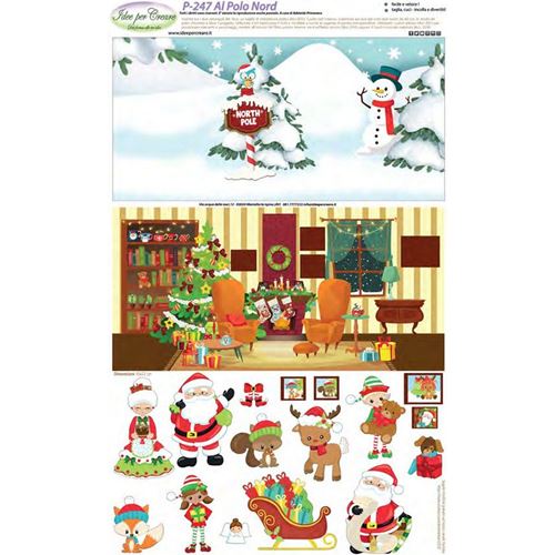 Pannolenci Stampato Al Polo Nord Libro Tattile