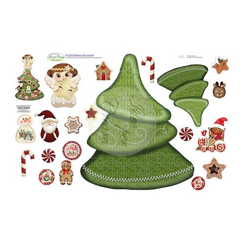 Pannolenci Stampato Albero di Natale