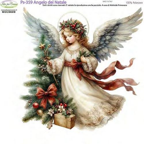 Pannolenci Stampato Angelo del Natale