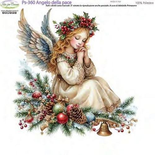 Pannolenci Stampato Angelo della pace