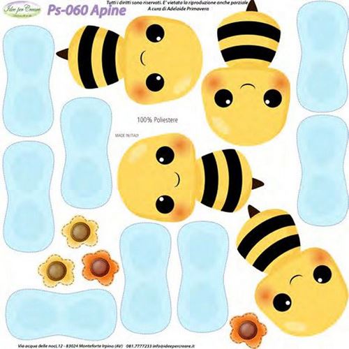 Pannolenci Stampato Apine