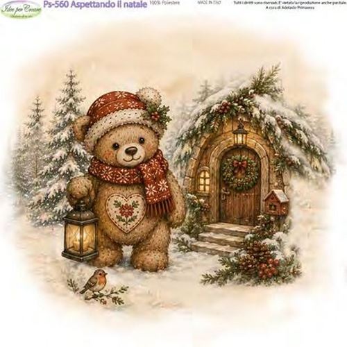 Pannolenci Stampato Aspettando il Natale